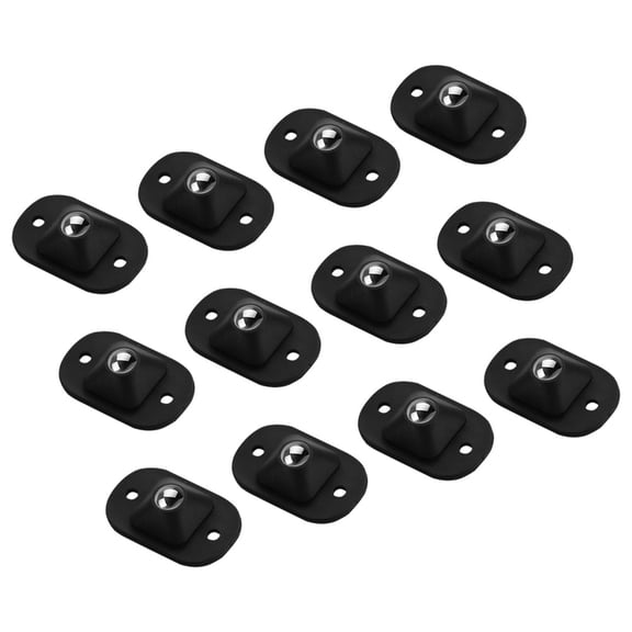 LOLIPPYY 12Pcs Stick on Roller Wheels for Storage Boxes and Furniture with 360 Degree Swivel Feature