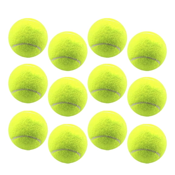 LOLIPPYY 12Pcs Tennis Balls for Machine Practice with Comfortable Landing Control