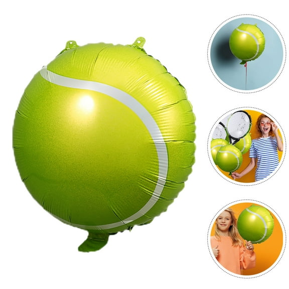 LOLIPPYY 12Pcs Tennis Party Balloons with Convenient Hanging Holes for Easy Setup