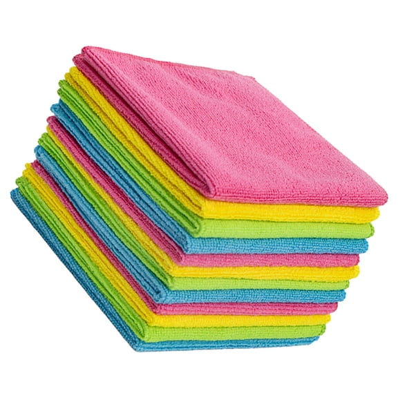 LOLIPPYY 12Pcs Ultra Soft Car Washing Cloths Thickened Fiber Towels for Vehicle Care and Cleaning Assorted Colors