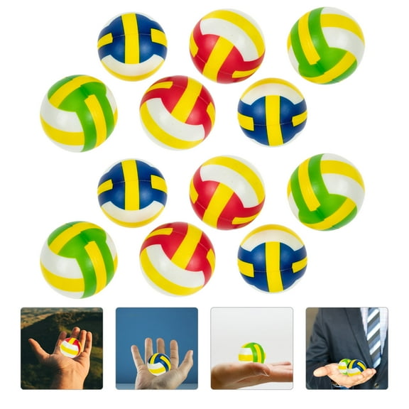 LOLIPPYY 12Pcs Volleyball Toys Mini Volleyballs for Stress Relief and Relaxation Activities