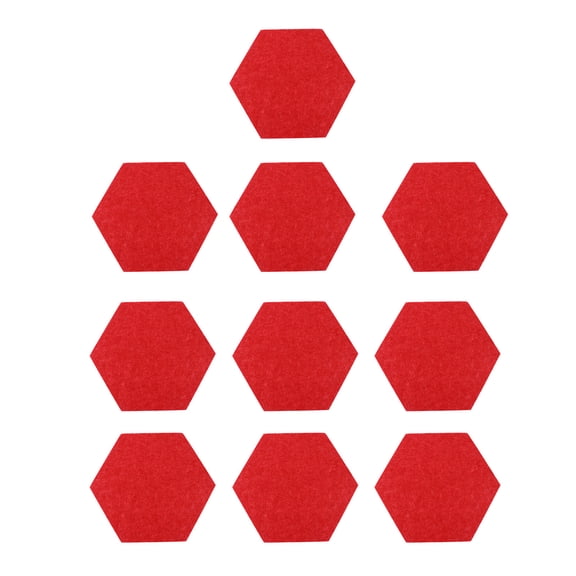 LOLIPPYY 12Pcs Wall Decor Hexagon Felt Display Board for Modern Use