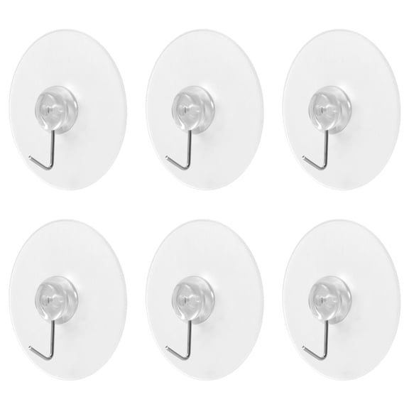 LOLIPPYY 12- Hanging Hooks with No Trace Cups, Assorted Colors, Household Hangers for Easy Organization