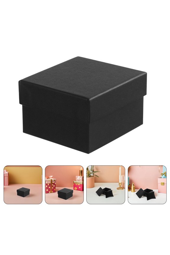 12Pcs Watch Box for Couples Black Soft Cushion Durable Storage with Classic Timeless Design
