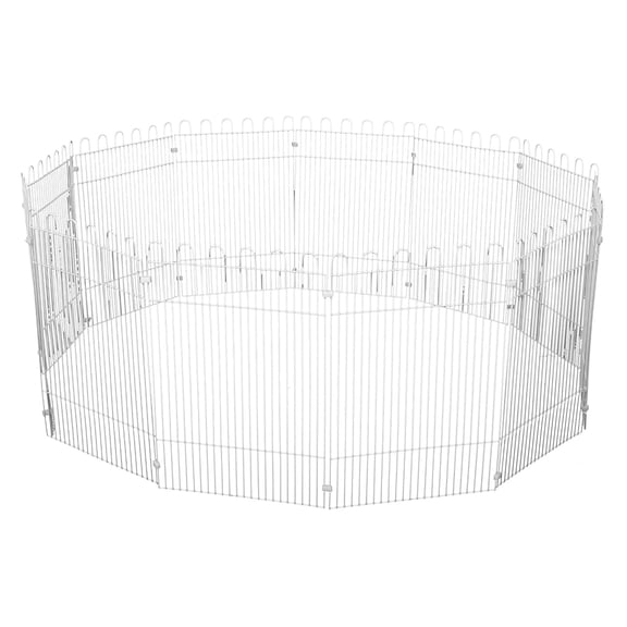 LOLIPPYY 12Pcs White Chicken Fence Panels for Home Brooder Box Divider and Poultry Pen Partition