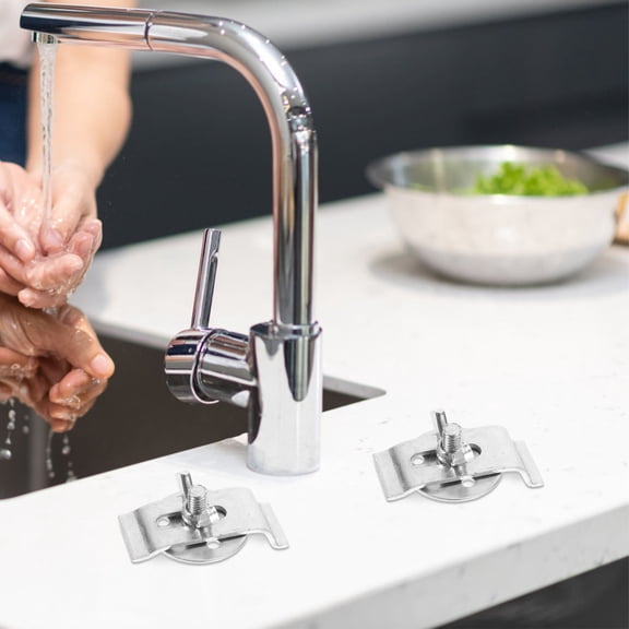 LOLIPPYY 12Sets Universal Sink Brackets Metal Clips for Undermount Sink Support and Installation