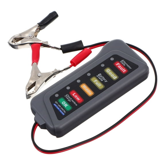 LOLIPPYY 12V Battery Condition Tester with LED Display Compact and Reliable for Multiple Vehicles