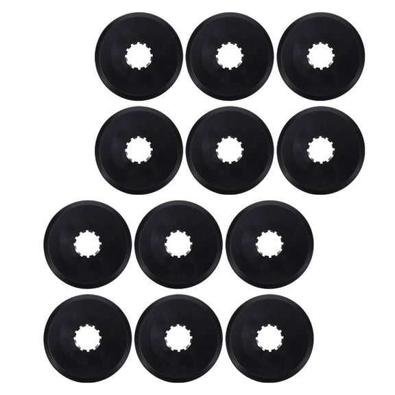 LOLIPPYY 12pcs Black Plastic Rear Brake Disc Guard and Spoke Protector for Mountain Bikes and Cycling Accessories