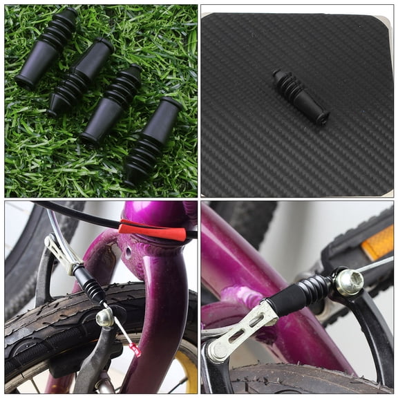 LOLIPPYY 12pcs Brake Cable End Cap Rubber Sleeve Tube for Bike Brake Cable Waterproof and Wear Resistant