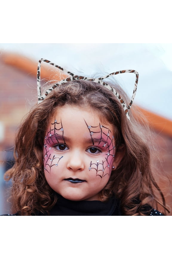 12pcs Plush Cat Ear Headbands for Kids, Soft Non-Scratching Accessories for Carnival Party Fun