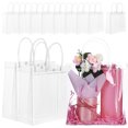 thumbnail image 1 of LOLIPPYY Set of 12 Clear Present Bags with Handles, Reusable Tote Goodie Bags for Party Favors and Packing, 1 of 7