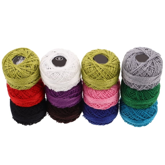LOLIPPYY 12pcs Colorful Bracelet String Assorted Color Cotton for Artists and Crafters