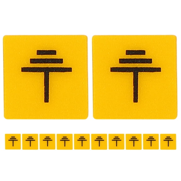 LOLIPPYY 12pcs Danger Electrical Hazard Sticker Grounding Indication Yellow PC for Professionals