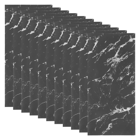 LOLIPPYY 12pcs Imitation Marble Tile Sticker Wall Paper Decal Peel And Stick Wall Tiles Self-Adhesive Marbling Wallpaper For Kitchen Bathroom Living Room Kitchen Marbling Backsplash