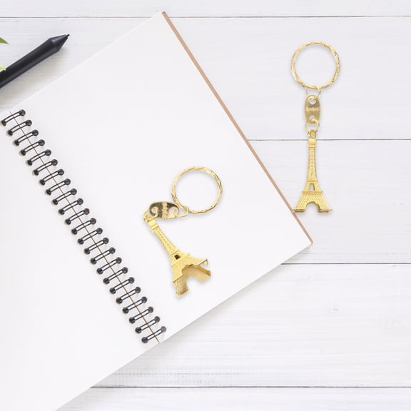 LOLIPPYY Set of 12 Retro Style Golden Metal Keychain Pendants, Decorative Key Chains for Friends