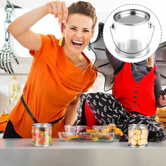 LOLIPPYY 12pcs Small Jars Transparent PVC Storage For Homeowners