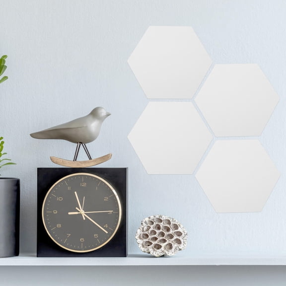 LOLIPPYY 12pcs Wall Mirror Decal Hexagonal Mirror Tiles Acrylic Reflect Light for Gym Use