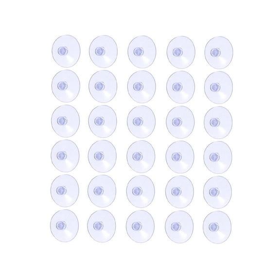 LOLIPPYY 140Pcs Simple Transparent Suckers Made of Material for Home Window and Tile Attachment