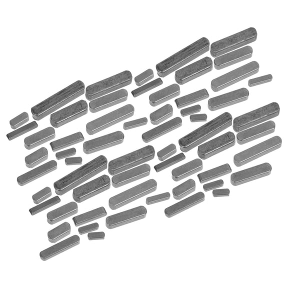 LOLIPPYY 140Pcs Stainless Steel Woodruff Key Kit Precision Flat Keys for Mechanical Drive Shaft Repairs