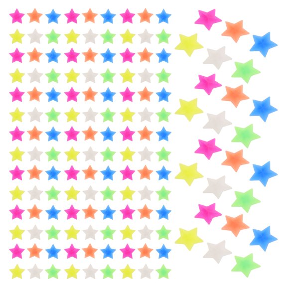 LOLIPPYY 144Pcs Assorted Color Star Spoke Beads Clip on Bicycle Wheel Decorations Durable Plastic Material