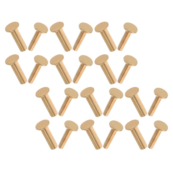 LOLIPPYY 14 Pairs Copper Rivet Screws for Cutlery Handle Repair, Chef Handle Pins Replacement Set