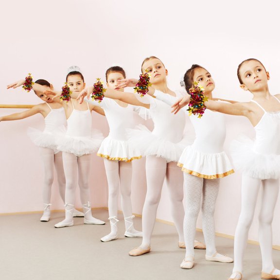 LOLIPPYY 14Pcs Cheering Pom Poms Glitter Material Compact Durable Props for Events