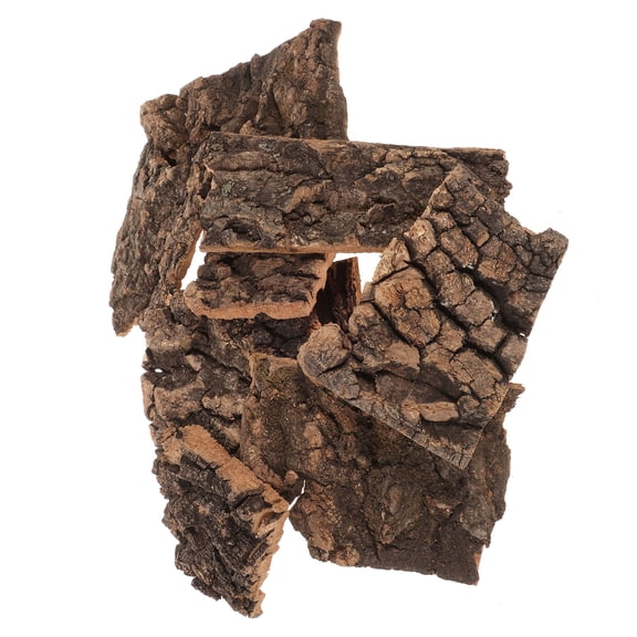 LOLIPPYY 14-Piece Lizard and Turtle Habitat Accessories Set with Coffee Bark Background and Climbing Branch for Terrarium