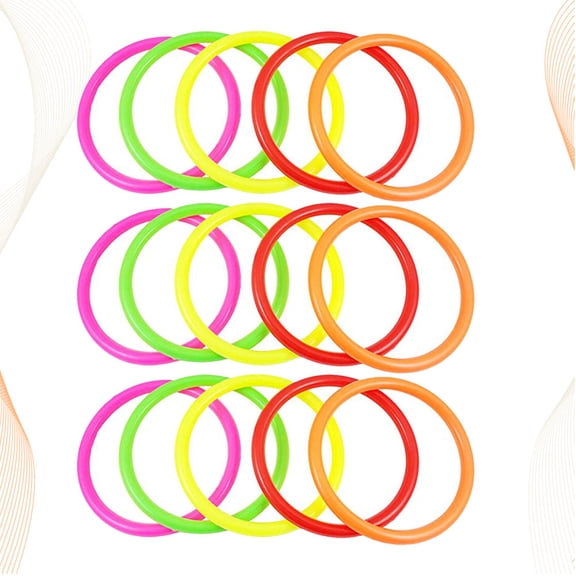 LOLIPPYY 15-Piece Toss Set with Hollow Circle Design for Fun Games and Motor Skill Development