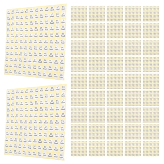 LOLIPPYY 150 Sheets Passed Stickers For Product Inspection Clean And Professional Look White Labels
