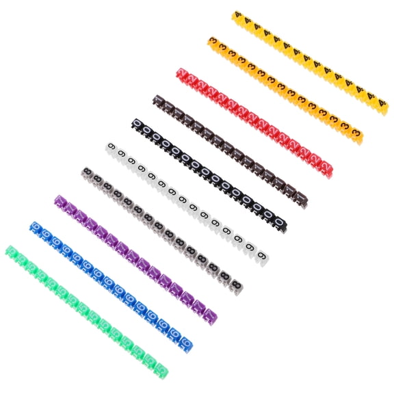 LOLIPPYY 150Pcs Cable Labels Plastic Wire Labels Tags for Home Users