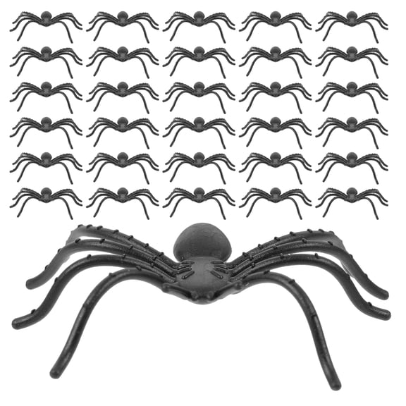 LOLIPPYY 150 Pieces Realistic Plastic Spiders Prank Props for Creating Spooky Party Atmosphere and Fun