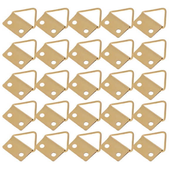 LOLIPPYY 150Pcs Triangle Picture Frame Hangers Metal Wall Mounted Buckles for Home and Office Decor