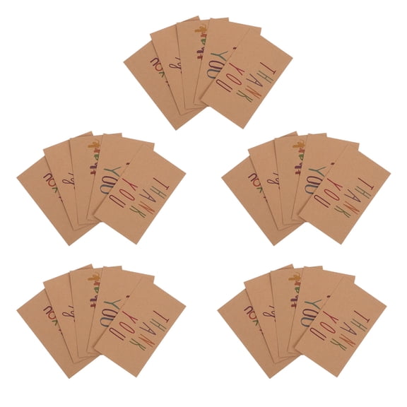 LOLIPPYY 150Pcs Wedding Greeting Cards Khaki Simple Elegant Design for Meaningful Blessing Messages