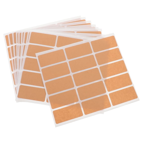 LOLIPPYY 150pcs Blank Label Stickers Kraft Paper Simple Design Classifying Home Organization