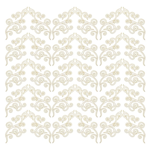 LOLIPPYY 15Pairs White Iron on Patches Embroidery Applique for Clothes Artistic Cloud Scroll Pattern