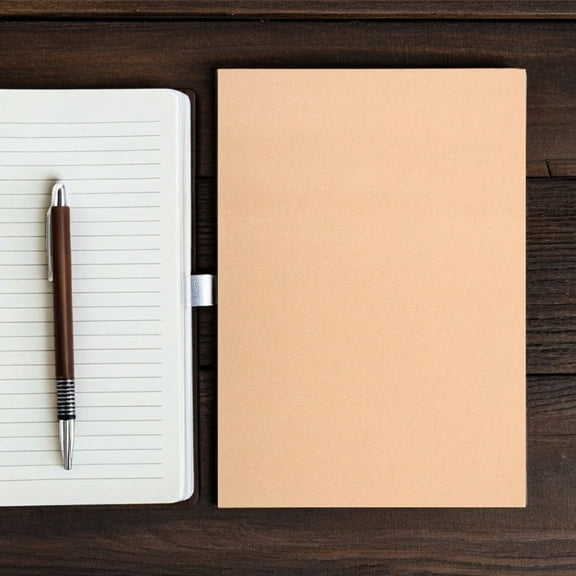 LOLIPPYY 15Pcs Blank Writing Sheet Light Brown Card Stock for Braille Writing and Personal Notes