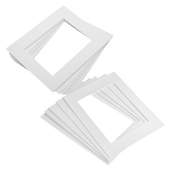LOLIPPYY 15Pcs DIY Photo Frame Mat White Paper Backing Board for Picture Frame Supplies