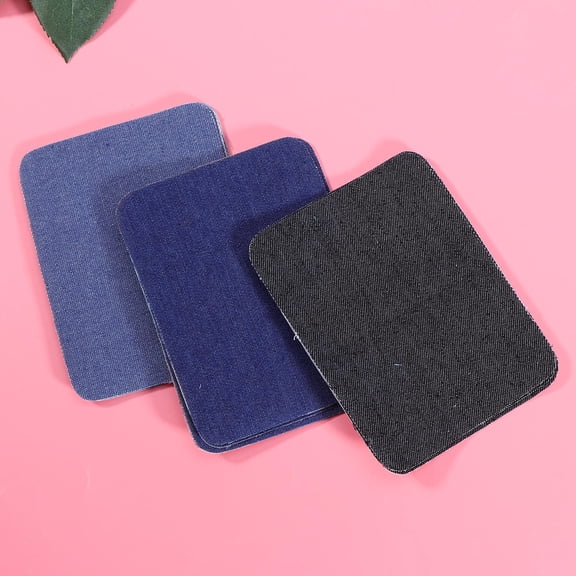LOLIPPYY 15Pcs Iron on Knee Patches Assorted Colors for Clothes Repair and Decoration with Denim Fabric