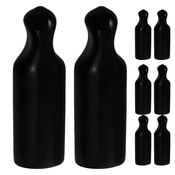 LOLIPPYY 15Pcs Keg Tap Plugs Black Plastic Covers Reusable Caps for Beverage Dispensers
