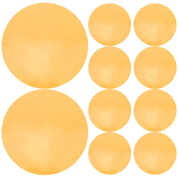 LOLIPPYY 15Pcs Orange Round Light Color Filters Self Adhesive Film for Warm Tone Home Lighting