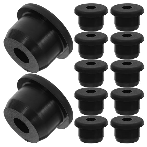 LOLIPPYY 15Pcs Silicone Hole Plugs Black Wiring Grommets with Water Resistant and Insulation Features