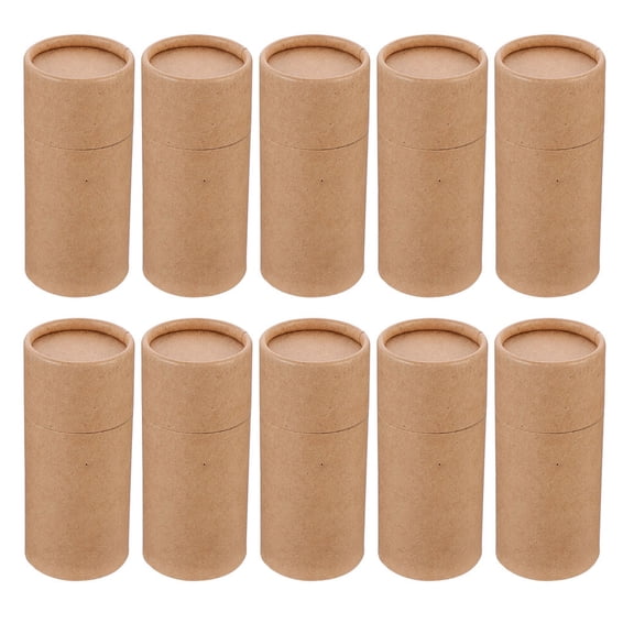 LOLIPPYY 15Pcs Small Light Brown Paper Storage Jar for Convenient Household and Kitchen Use