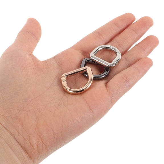 LOLIPPYY 15Pcs Snap Keyring Hooks Metal Clasp Clips for Purse Strap and Bag Hardware Accessories
