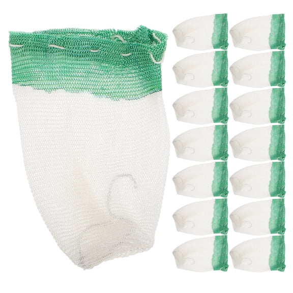 LOLIPPYY 15Pcs U Shape Green Mantles for Gas Lanterns with String Tie for Effortless Outdoor Lantern Replacement