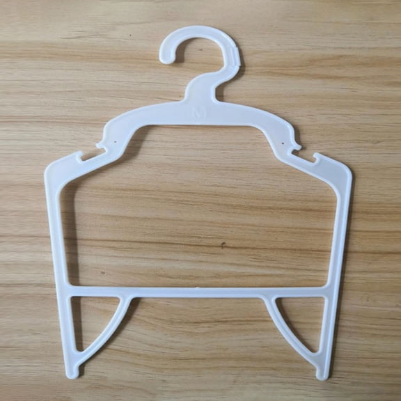 LOLIPPYY 15Pcs White Plastic Dog Hangers for Clothes Storage and Costume Hanging