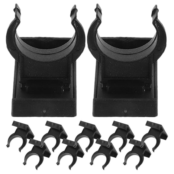 LOLIPPYY 15 Sets Adjustable Plastic Kickboard Clips Nonslip Cabinet Toe Kick Trim Fasteners Black