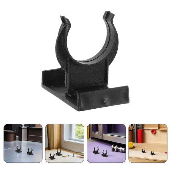 LOLIPPYY 15 Sets Adjustable Plastic Kickboard Clips for Cabinet Toe , Furniture Leg Protectors and Trim Fasteners