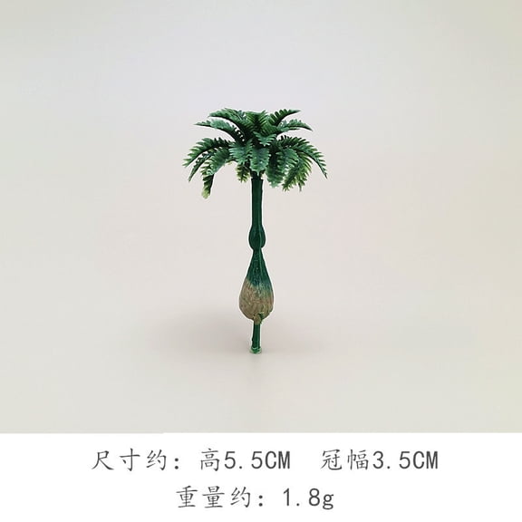 LOLIPPYY 15pcs Mini Palm Trees for Diorama Decoration Plant Models - Ideal for Cake Toppers, Train Layouts, Scenery & Sandbox