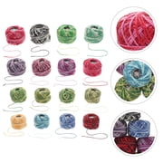 LOLIPPYY 16Pack Mixed Colour Cotton Threads for Home Craft Supplies Making