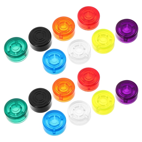 LOLIPPYY 16Pcs Assorted Color Guitar Pedal Foot Protector Covers for Electric Guitar Footswitch Precision